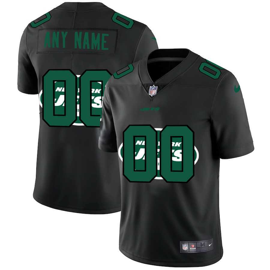 Nike New York Jets Customized Men's Team Logo Dual Overlap Limited Jersey Black,We sell and wholesale Nike New York Jets Customized Men's Team Logo Dual Overlap Limited Jersey Black on line form chian!